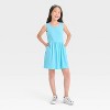 Girls' Rib Tank Dress - Cat & Jack™ Hot Pink - 3 of 3