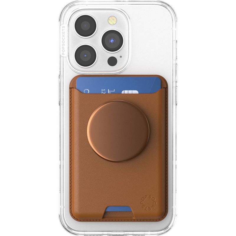 PopSockets Plant Leather PopWallet+ with PopGrip Cell Phone Grip and Stand with MagSafe, 5 of 7