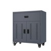 Metal Garage Storage Cabinet with Wheels, Rolling Steel Tool Chest with Adjustable Shelf, Heavy Duty Mobile File Cabinet for Garage Warehouse Office - 2 of 4