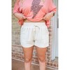 Women's Linen Shorts - umgee 1X - 2 of 3