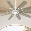 65" Minka Aire Barn Flat White LED Large Smart Ceiling Fan - 2 of 4