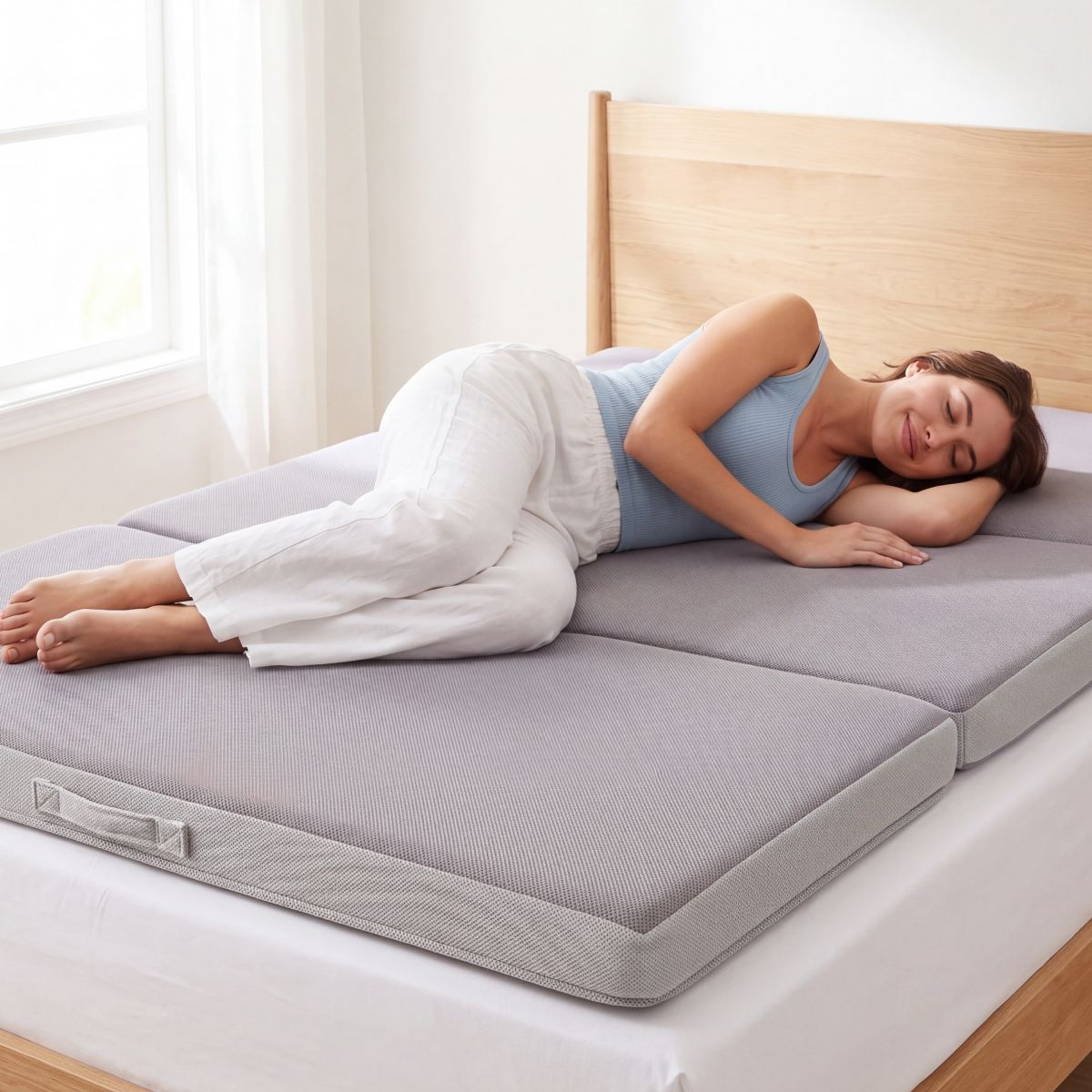 Best Choice Products Portable Mattress Topper in Multiple Sizes and Colors - thumbnail 8