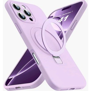 Entronix [Magnetic] Case Compatible with iPhone 16 Pro Max - Soft-Touch Liquid Silicone Gripstand - 1 of 4