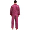 INSPIRE CHIC Men's 2 Pieces Button Down Printing Sleepshirt Casual Pattern Pajamas Set - 3 of 4