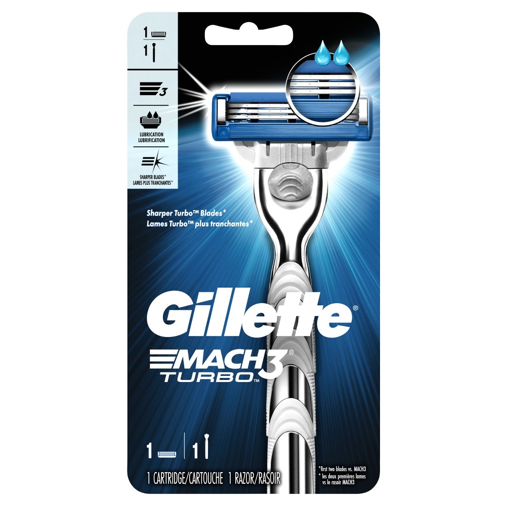 UPC 047400648500 product image for Gillette Mach3 Turbo Men's Razor - 1 Handle + 1 Razor Blade Refill | upcitemdb.com