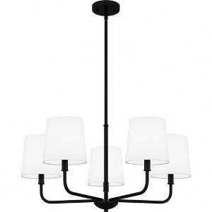 Quoizel Lighting Gallagher 5 - Light Chandelier in  Matte Black - 1 of 4