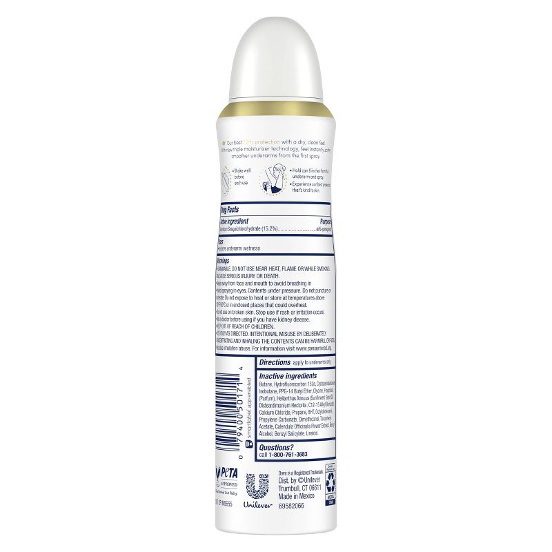 Dove Beauty Ultimate 72-Hour Ultra Dry Feel Dry Spray - Coconut &#38; Sandalwood - 3.8oz, 4 of 6