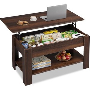 GALAXHERO 39" Lift-Top Coffee Table – Storage Coffee Table with Hidden Compartment & Open Shelf, for Living Room, Office & Reception Room - 1 of 4