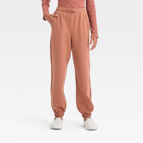 Girls' Fleece Jogger Pants - Art Class™ Brown Xl : Target