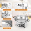 Chafing Dish Buffet Set 5QT, Stainless Steel Round Chafing Dishes for Buffet with Lid Holder & Glass Lid, Buffet Servers and Warmers - 4 of 4