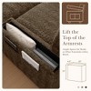 YOOCOZZ Chaise Lounge & Sofa Bed with Movable Storage Ottoman and Armrests, Dual-Sided Pockets and Cup holder - 4 of 4