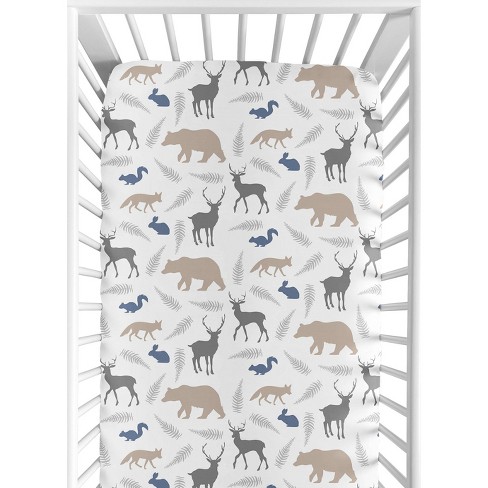 Sweet Jojo Designs Fitted Crib Sheet Woodland Animals Target