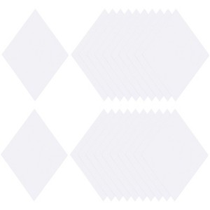 Unique Bargains Large Rhombus Shapes English Paper Reusable Sewing DIY Quilting Templates 100 Pcs - 1 of 4