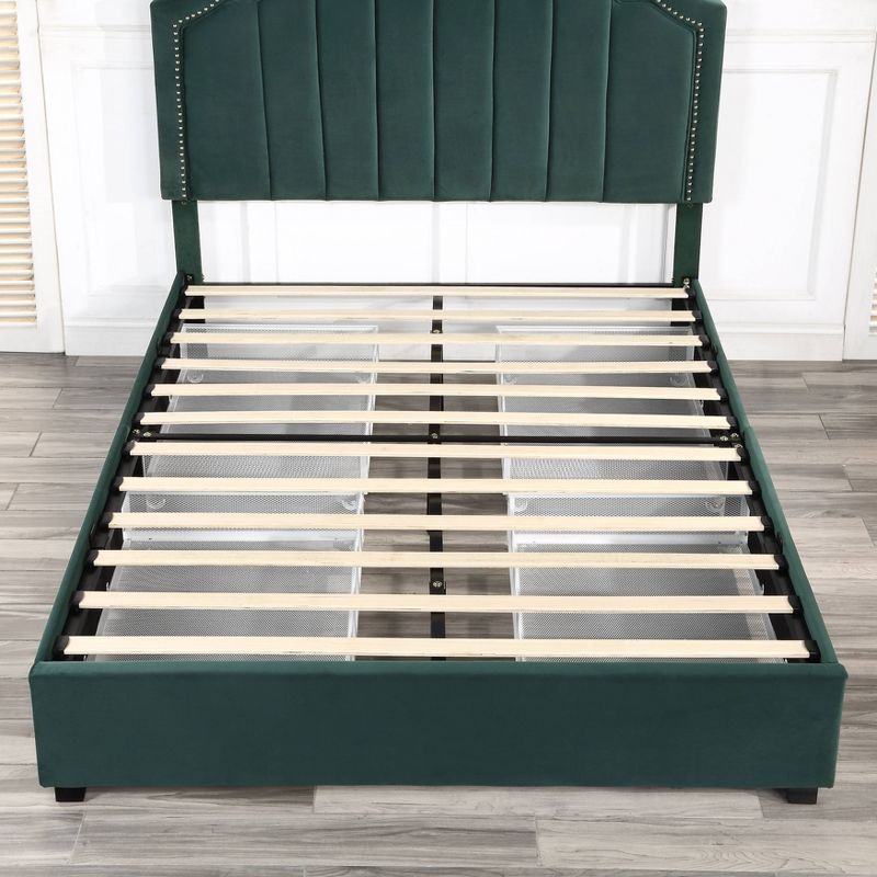 Hanger Glam Upholstered Bed with 4 Side Drawers - HOMES: Inside + Out, 4 of 13