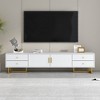 70.9" MDF Modern TV Stand with Four Drawers, Sideboard with One Cabinet for TVs up to 80" with Metal Legs for Living Room - 2 of 4