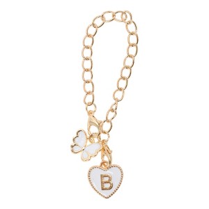 Unique Bargains Butterfly Heart Cup Chain Charm Water Cup Pendant 1 Pc - 1 of 4