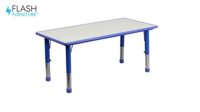 Natural Plastic Adjustable Height Kids Activity Table