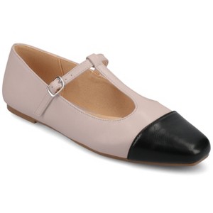 Journee Women's Theah Medium and Wide Width Dress Flats - 1 of 4