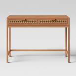 Minsmere Writing Desk with Drawers Brown - Threshold™