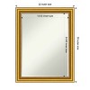 Amanti Art Townhouse Gold Petite Bevel Wood Bathroom Wall Mirror 27.5 x 21.5 in. - 4 of 4