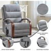 CLIHOME Power Chenille Lift Recliner Chair Dual Motor Infinite Position with Solid Wood Armrests, Heat Massage and Heavy Duty Motion Mechanism - 4 of 4