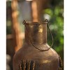 Slickblue Skeleton Hands Iron Vase, Gold Finish Decorative Flower Holder for Halloween or Gothic Décor - 3 of 4