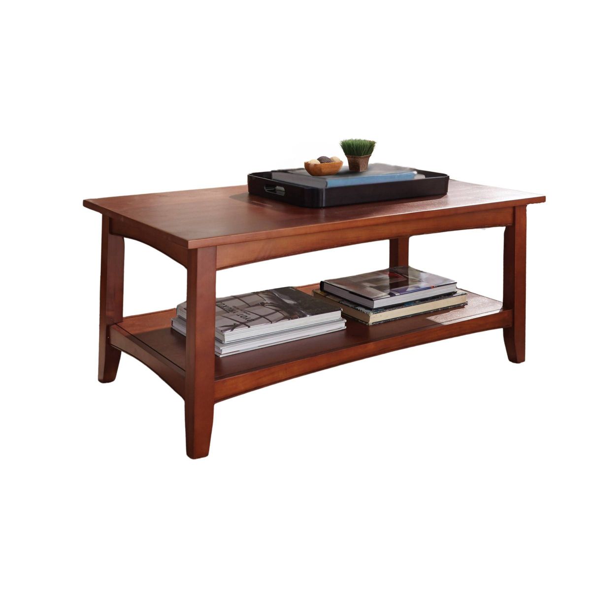 42" Shaker Cottage Wide Coffee Table Cherry - Alaterre Furniture