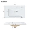 30" Modern Bathroom Vanity with Sink, Wood Frame Cabinet with Double Doors, Spacious Storage Solution for Compact Bathrooms - The Pop Home - 4 of 4