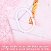 LunaLulinlk Shower Curtain with Hooks, Pink - 3 of 4