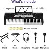 61-Key Electronic Keyboard Set for Kids & Beginners - Includes Stand, Stool, Headphones, Microphone & Carrying Bag - Perfect Musical Gift - 4 of 4
