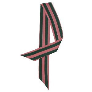 Allegra K Women Polka Dot Heart Print Stripes Skinny Double-Sided Neckerchief - 1 of 4