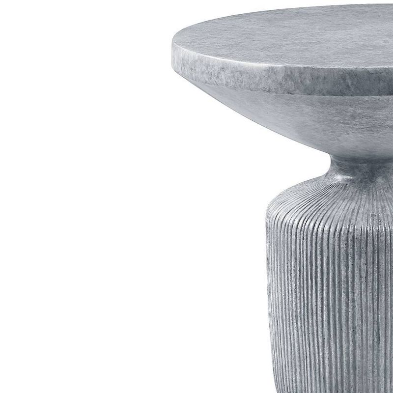 21.06&#34; Laddie Accent Table Weathered Gray Finish - Acme Furniture, 2 of 9