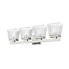 Astor 4-Bulb Glass Vanity Light Fixture - Modern Design for Bathroom, Dimmable, Damp Rated - 3 of 4