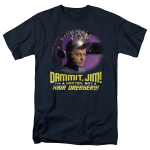 Star Trek Not A Hair Dresser Adult T-Shirt Navy - 1 of 4