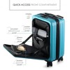 TravelArim 22" Airline Approved Hard-shell Carry On Luggage with Attachable Cosmetic Case - 3 of 4