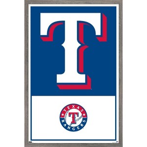 Trends International MLB Texas Rangers - Logo 22 Framed Wall Poster Prints - 1 of 4