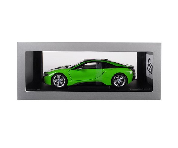 BMW i8 Java Green with Black Top 1/18 Diecast Model Car by Paragon