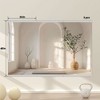 Apmir  2/3 pieces Rectangle Wall Mirror Home Gym Mirror Dance Studio Mirror Tempered Glass Mirror - 2 of 4