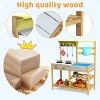 homfan Kid's Wooden Play Kitchen, Pretend Play Kitchen Set with Removable Sink Faucet - 3 of 4