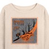 Women's Hot Wheels Dracula Fangs Lightweight French Terry Slouchy - Birch - Medium - 2 of 4