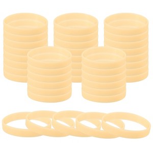Unique Bargains Sports Party Games Fashion Silicone Glow in the Dark Bracelet 60 Pcs - 1 of 4
