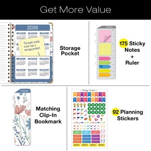 Global Printed Products Hardcover AY 2025-2026 Fashion Planner - 5.5"x8" (Colorful Botanicals) - 1 of 4