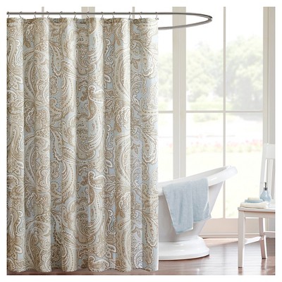 Dierdre Shower Curtain Blue