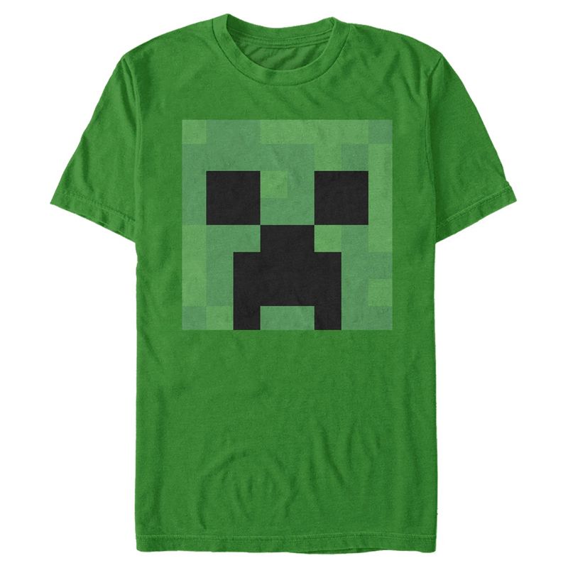 Men's Minecraft Creeper Face T-Shirt, 1 of 6