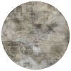 Beige Taupe And Gray Abstract Washable Indoor Outdoor Area Rug - 4 of 4