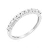 Silver 1/2 cttw Diamond 11 Stone Band Ring - 2 of 4