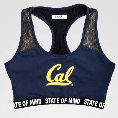 NCAA California Golden Bears Racerback Sporty Bra - Navy XL