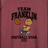 Women's - Peanuts - Team Franklin Lightweight French Terry Wide Neck Long Sleeve Shirt - 2 of 4