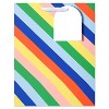 Kids' Large Gift Bag Diagonal Stripes - 2 of 4