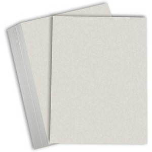 Hamilco Colored Cardstock Paper Gray Bristol Vellum Card Stock for Scrapbook Craft 11 x 17" - 67lb Cover for Printer - 25 Pack - 1 of 4